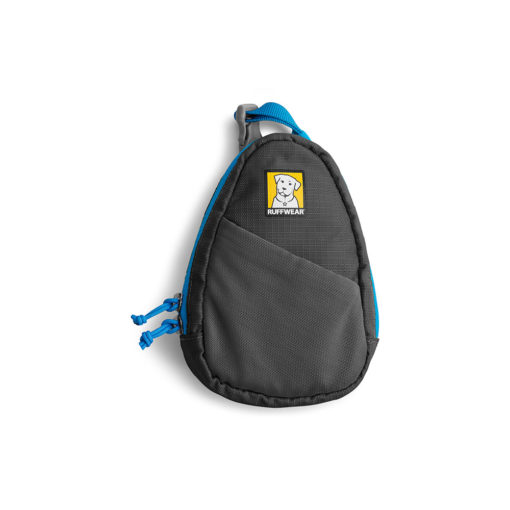 Front of the Ruffwear Stash Bag™ pick-up bag / poo bag storage and dispensing system. Twilight Gray.