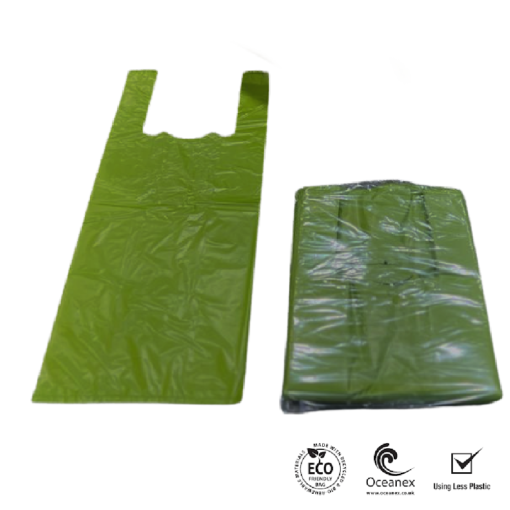 Recycled Plastic Dog Poo Bags Moss Green