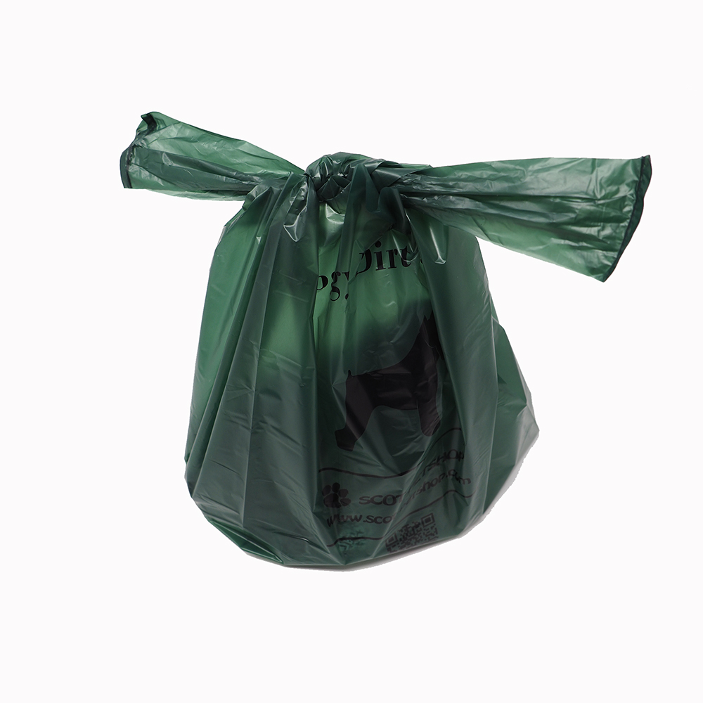500 Poo Bags Not On A Roll SCOT-PETSHOP PREMIUM Large Green Dog Waste Bags